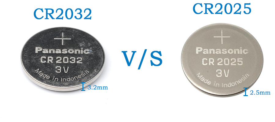 CR2032 VS CR2025 What is the difference between the two
